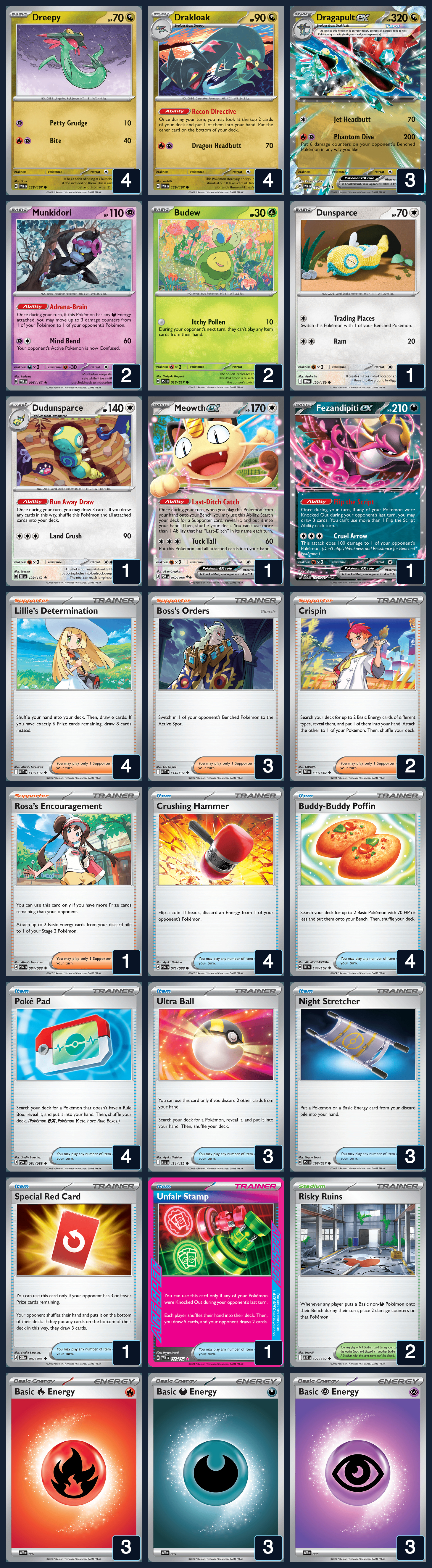 Complete 60-card deck list for rank 8, Momoosad