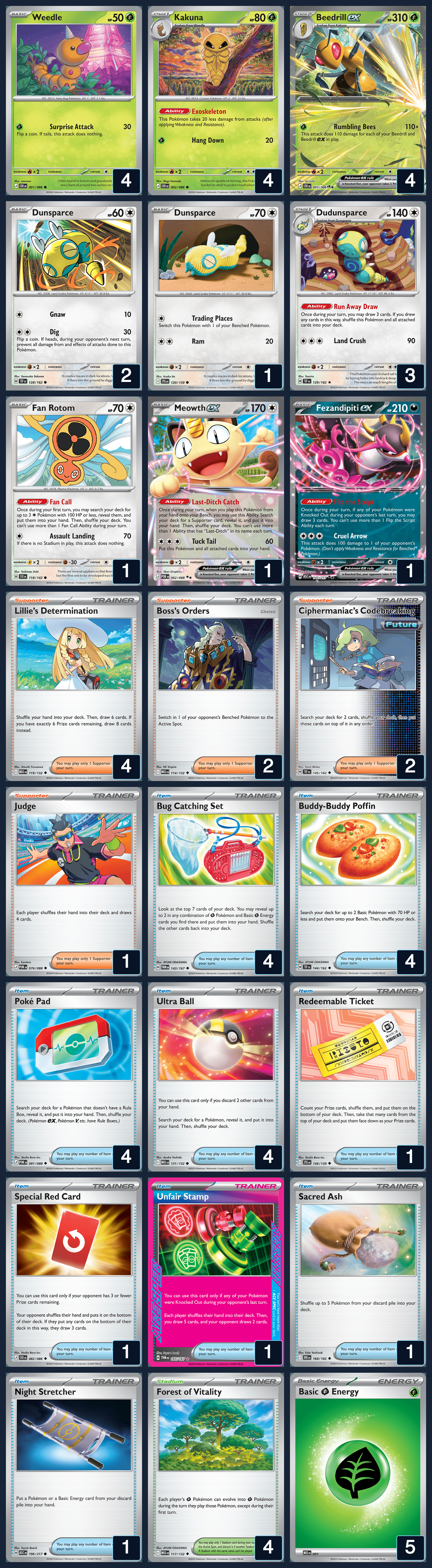 Complete 60-card deck list for rank 12, jakee0411