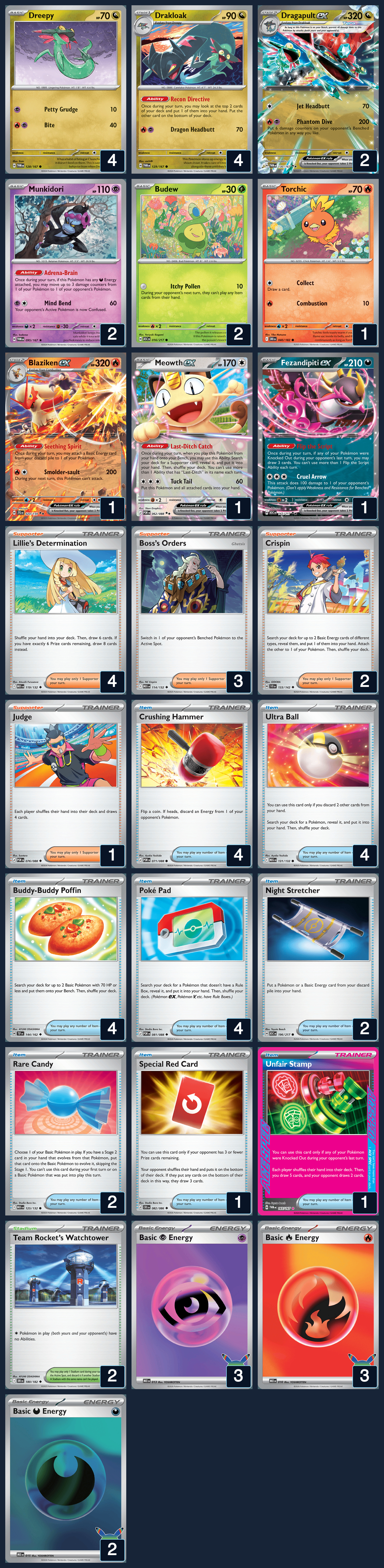 Complete 60-card deck list for rank 12, KingTang32