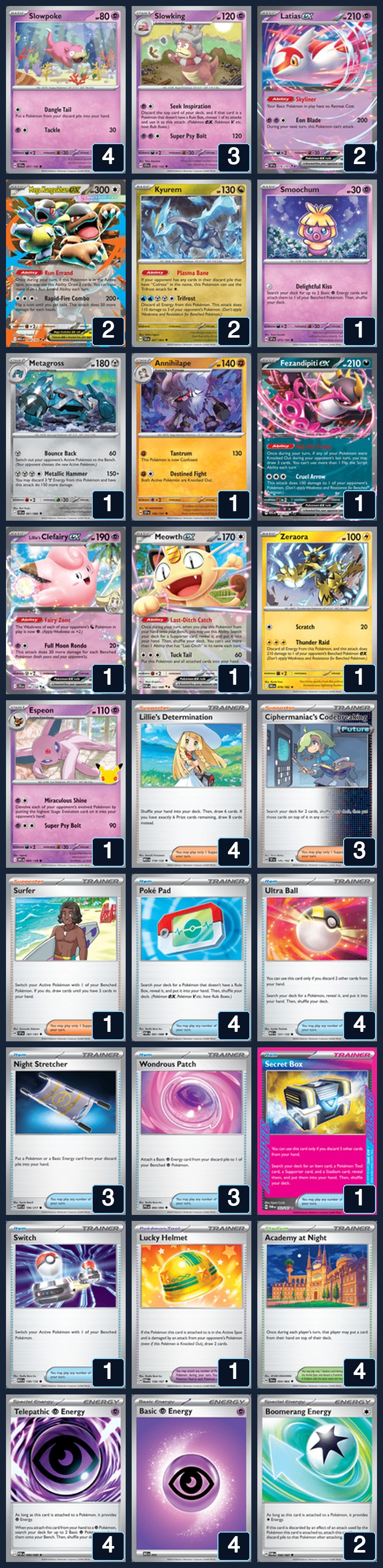 Complete 60-card deck list for rank 30, mellowtonin