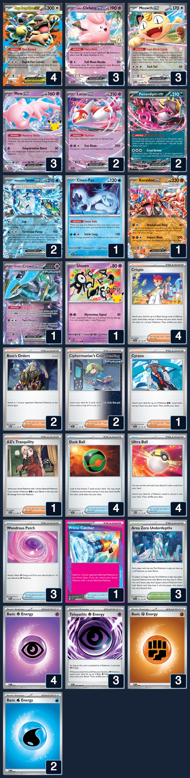 Complete 60-card deck list for rank 17, Alloutblitzle