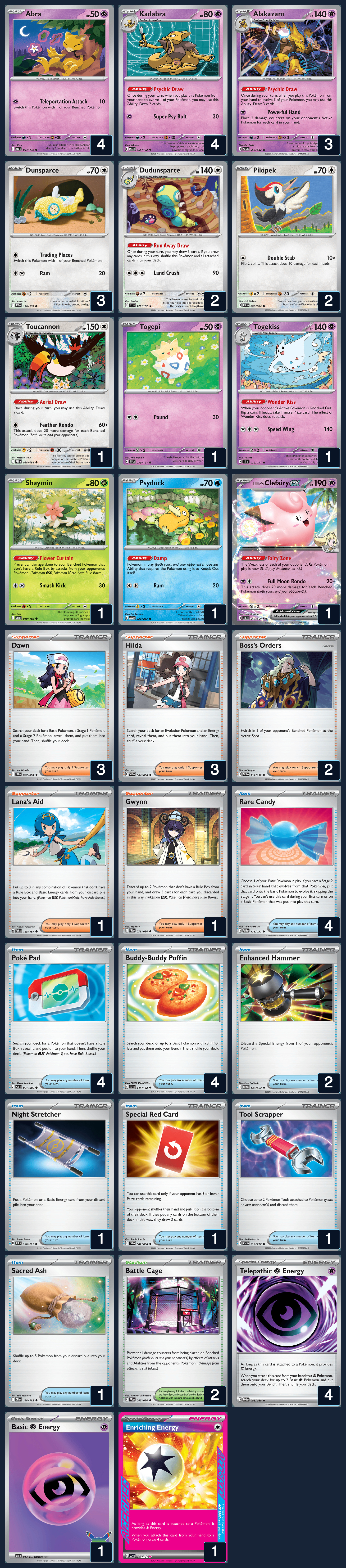 Complete 60-card deck list for rank 6, AwsomeGuy1975