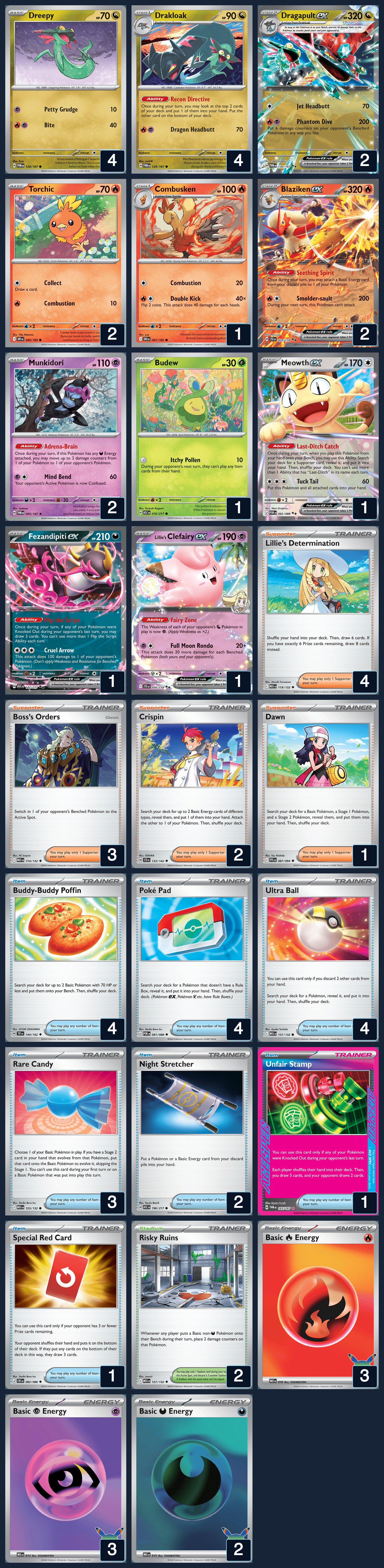 Complete 60-card deck list for rank 9, YungScrafted