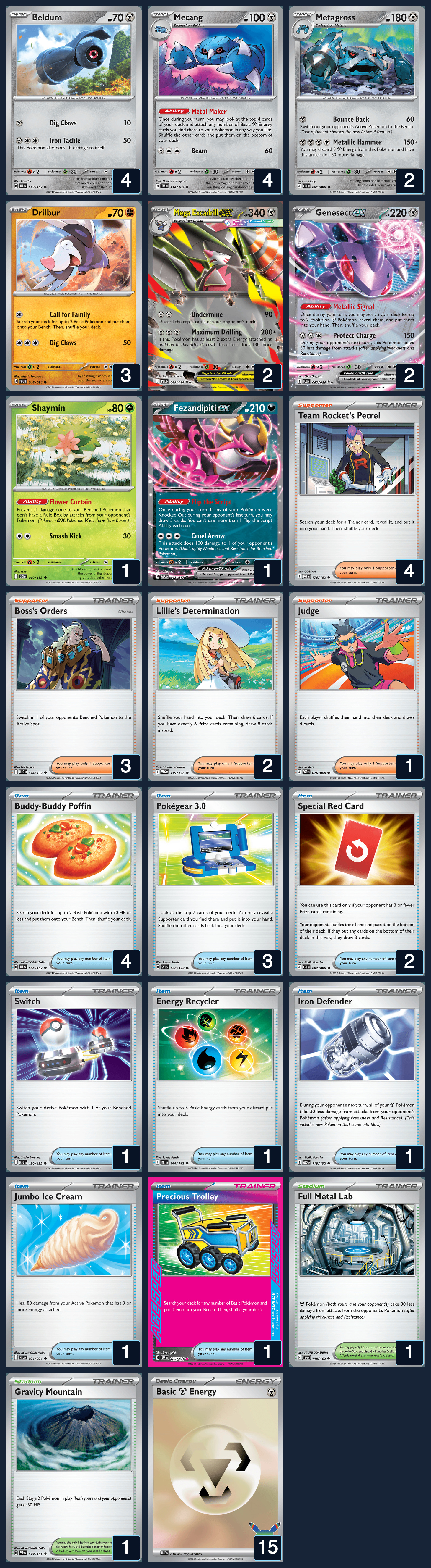 Complete 60-card deck list for rank 15, BroFlamingoTCG