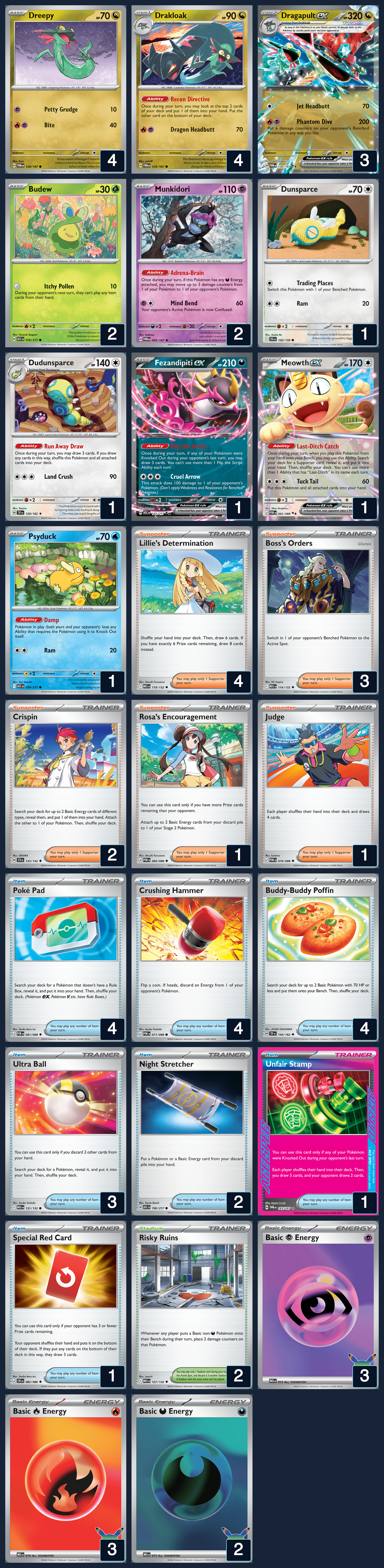Complete 60-card deck list for rank 11, Ichiban K