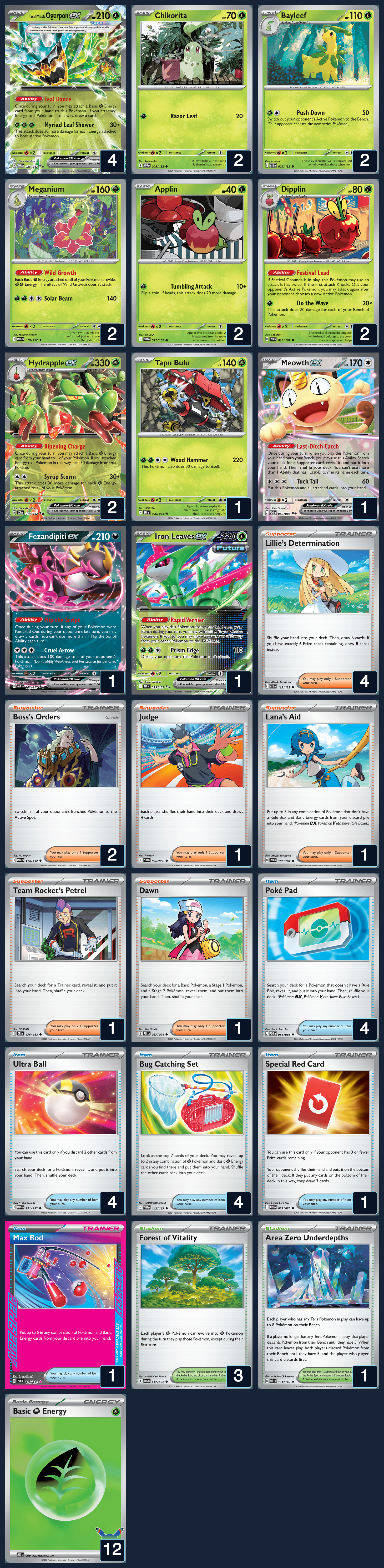 Complete 60-card deck list for rank 9, Ronaldodquadros
