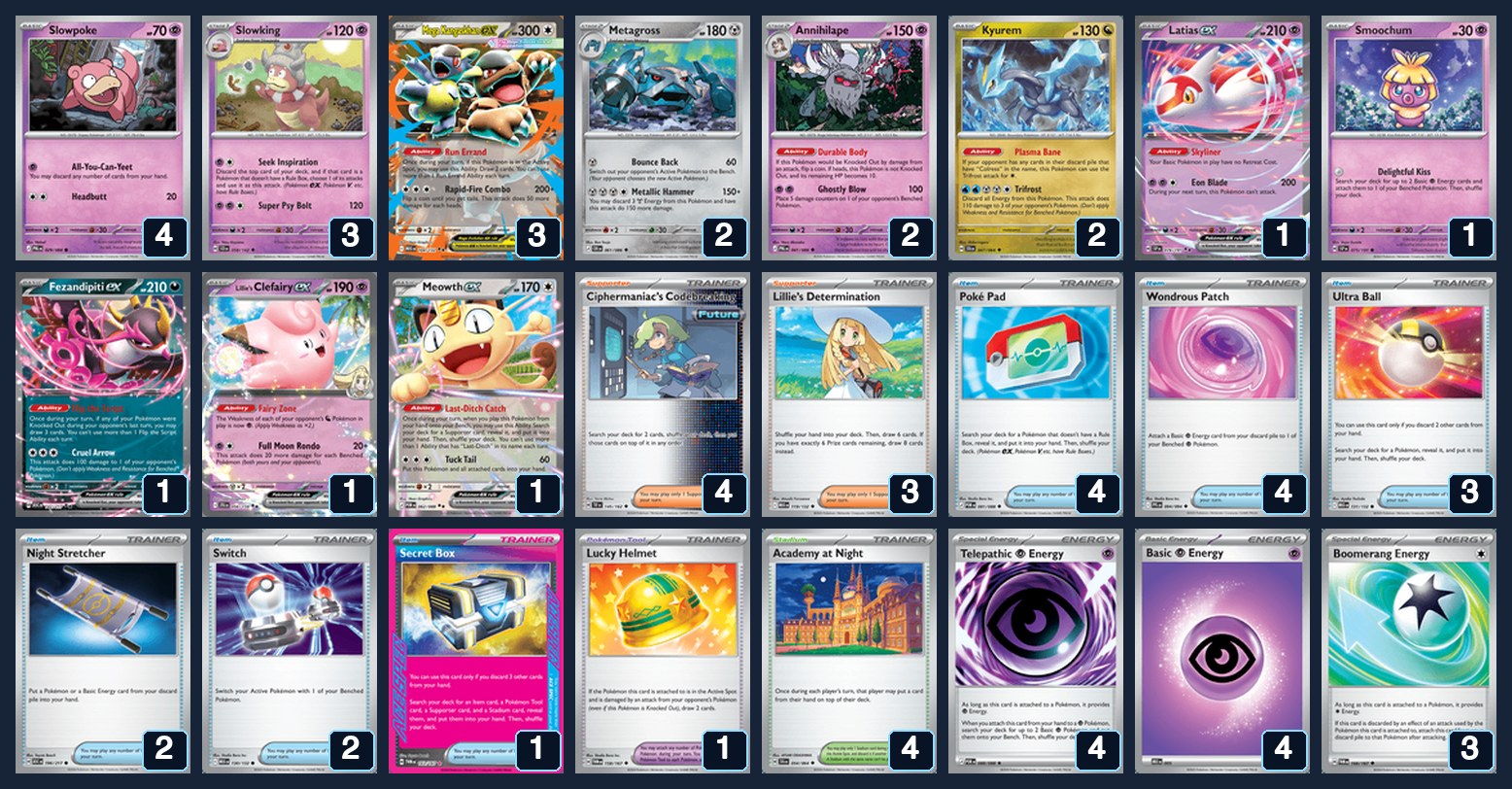 Complete 60-card deck list for rank 15, SalvoCara