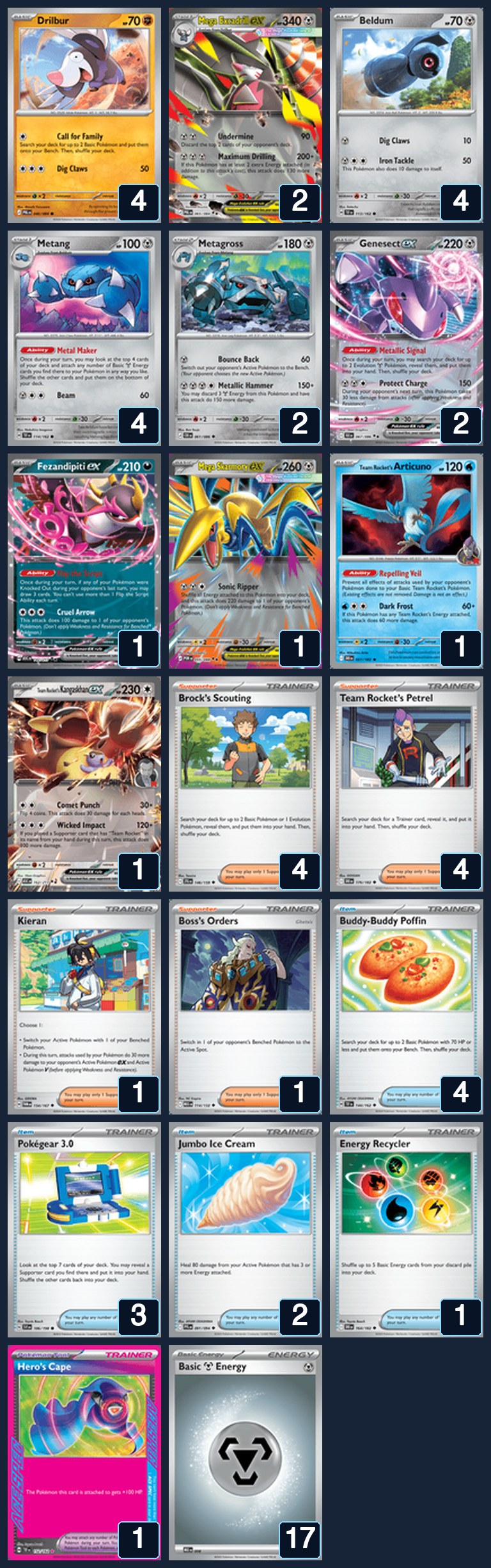 Complete 60-card deck list for rank 29, Seaharg