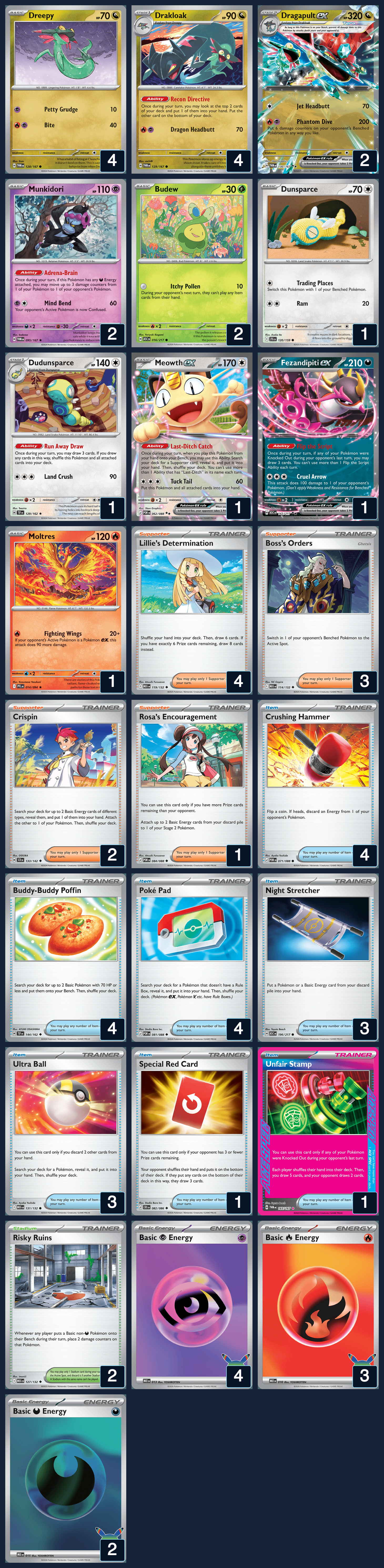 Complete 60-card deck list for rank 6, Farzad Razi