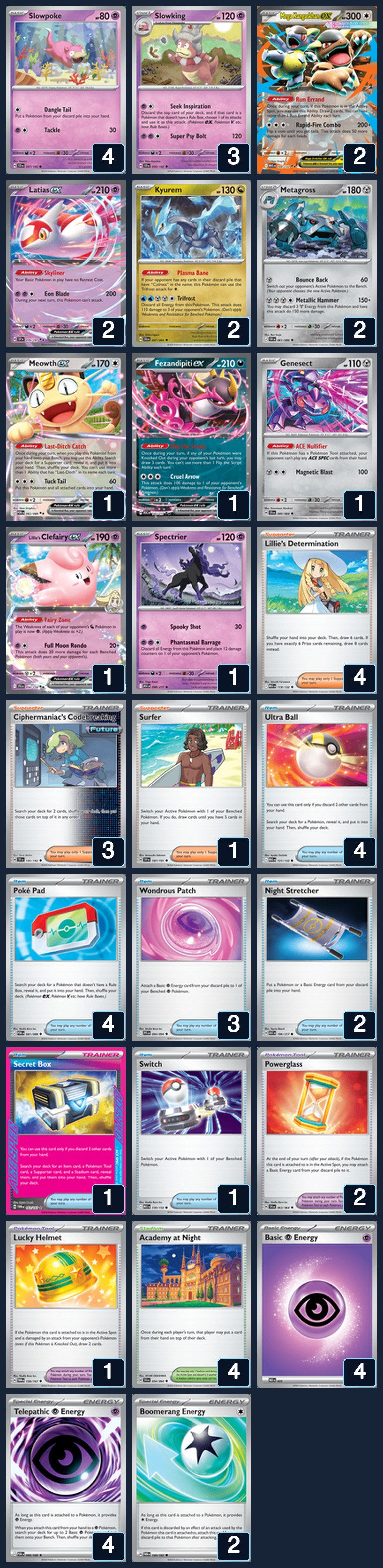 Complete 60-card deck list for rank 22, epicfire5