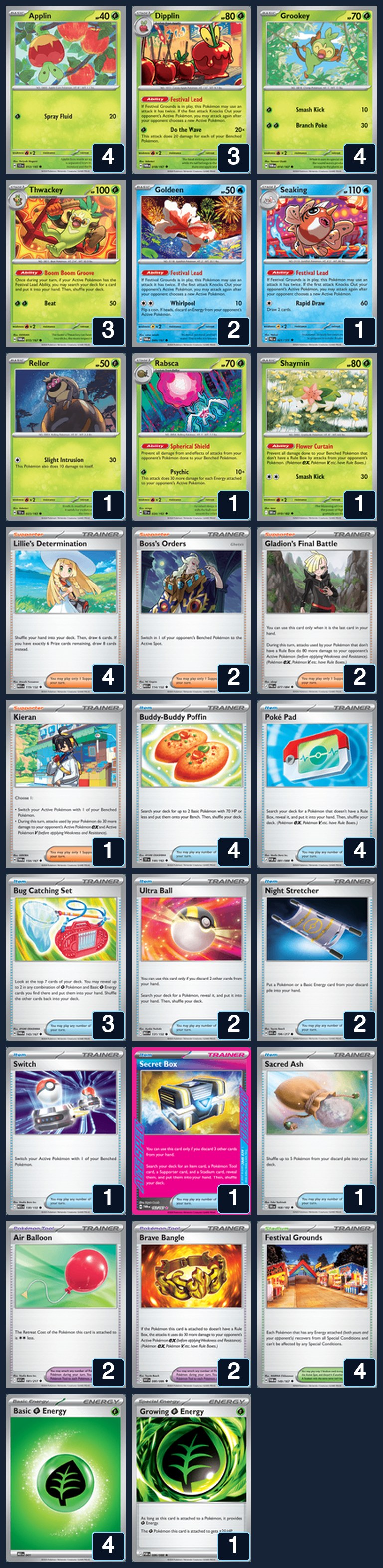 Complete 60-card deck list for rank 16, Balteeee