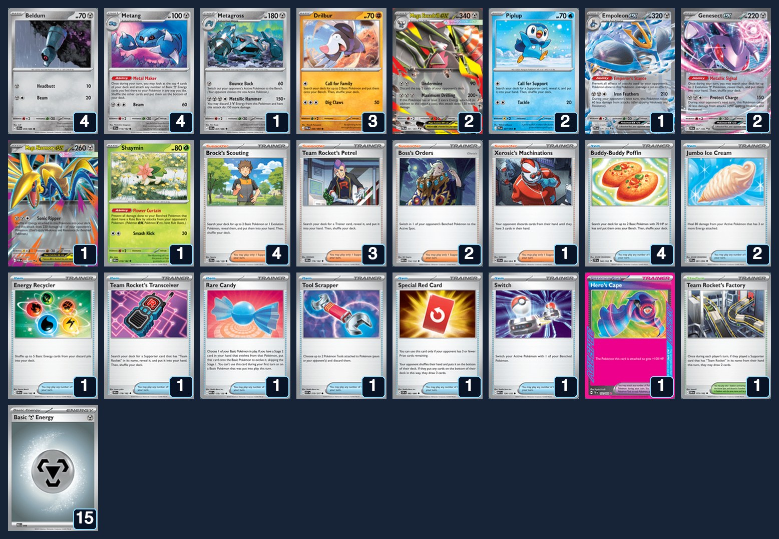 Complete 60-card deck list for rank 10, MrGodfrey