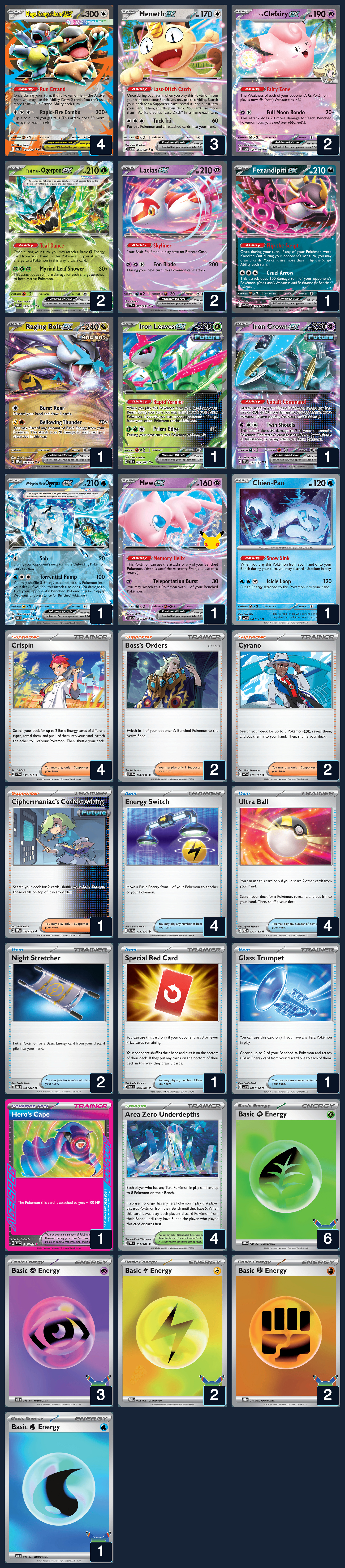 Complete 60-card deck list for rank 6, Lorenz3