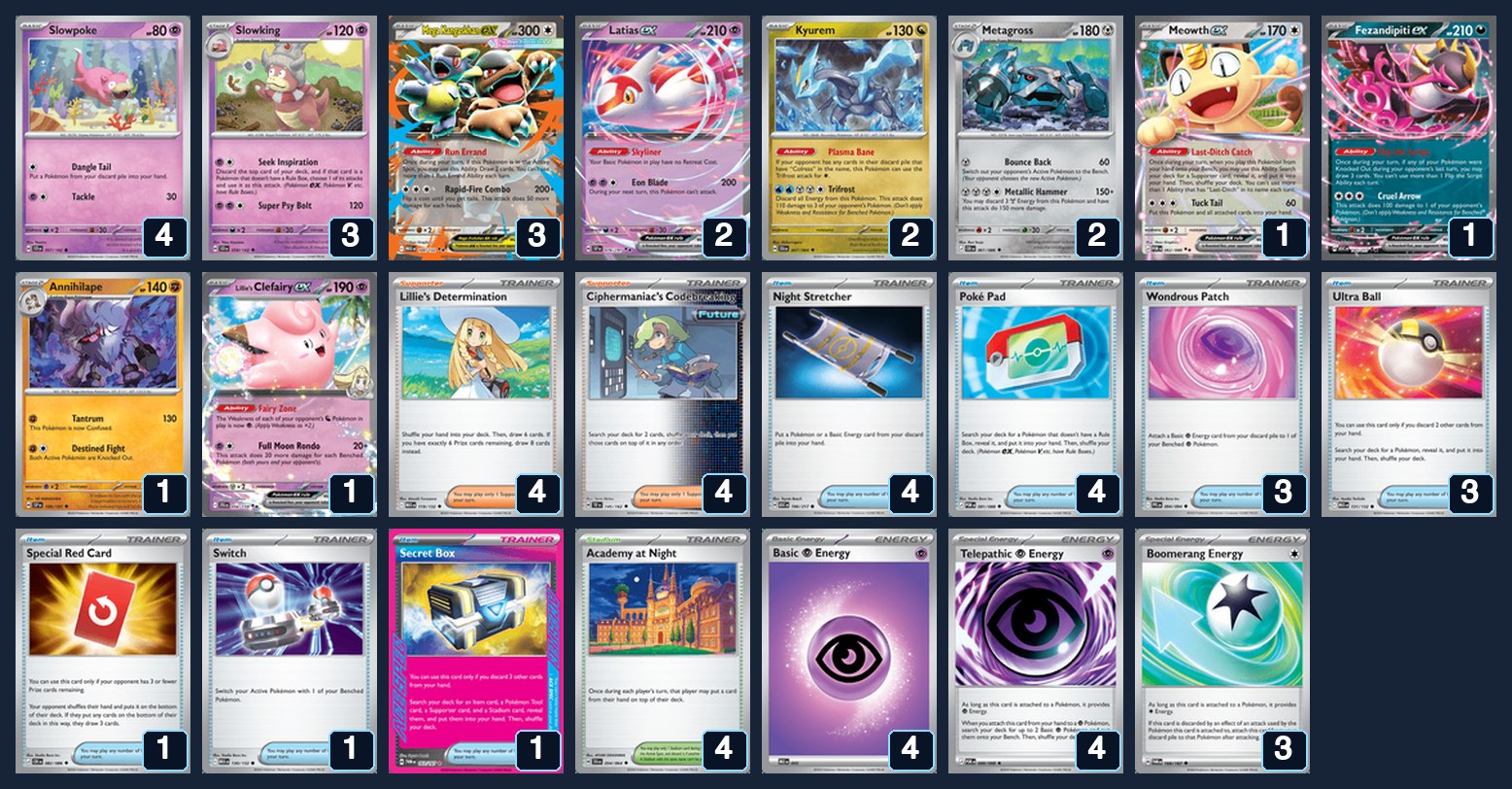 Complete 60-card deck list for rank 13, MasterLeBui