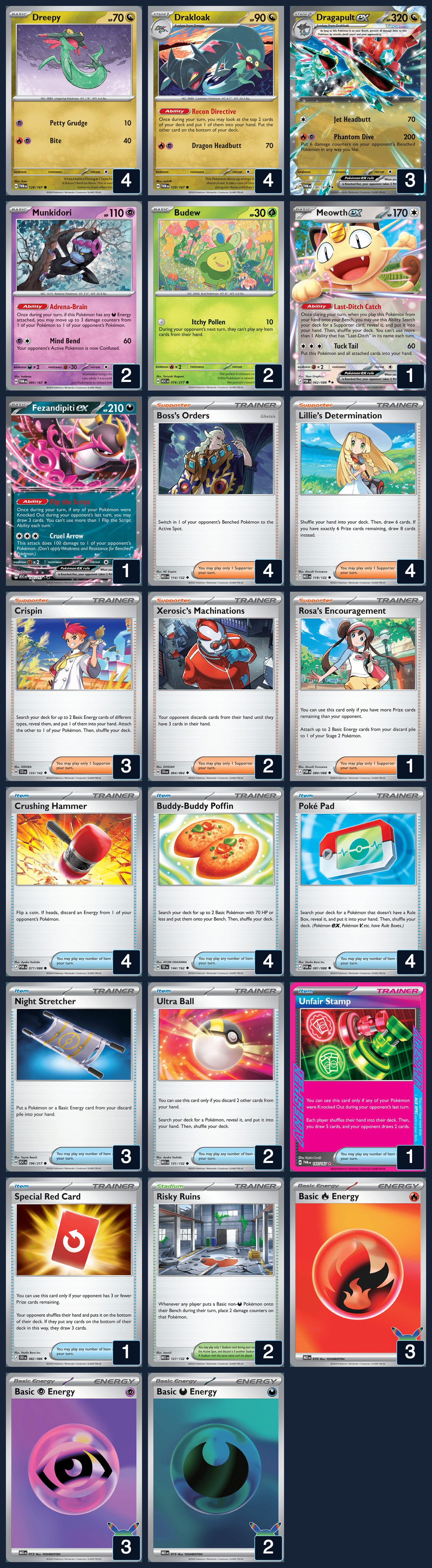 Complete 60-card deck list for rank 16, Shrubbery