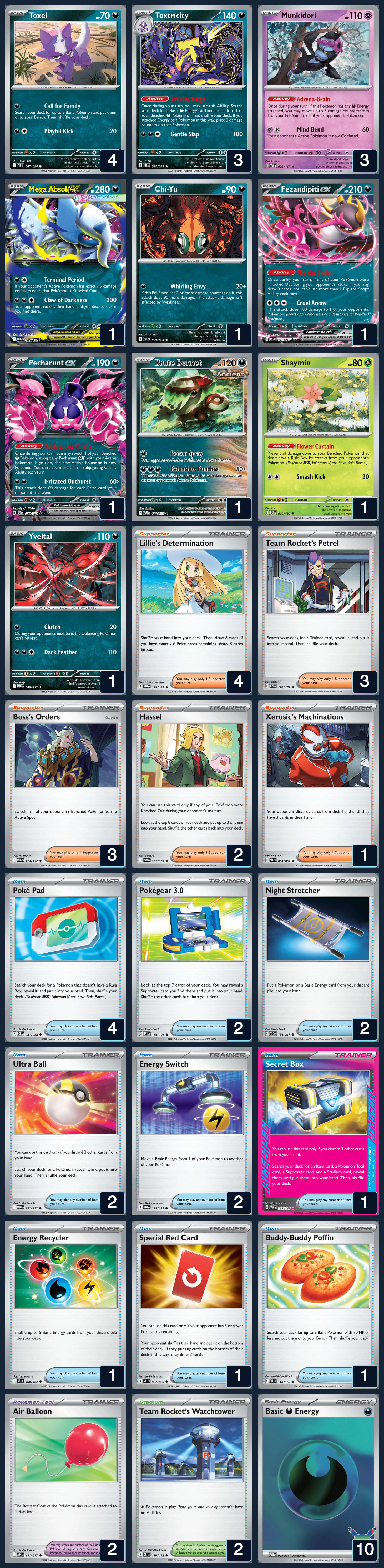 Complete 60-card deck list for rank 2, gabrielblast09