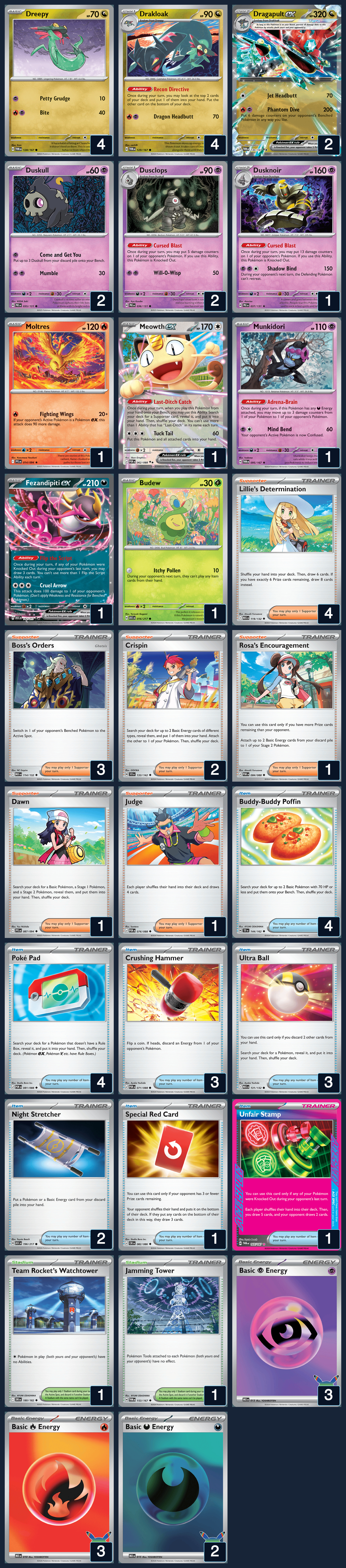 Complete 60-card deck list for rank 1, Joshie207