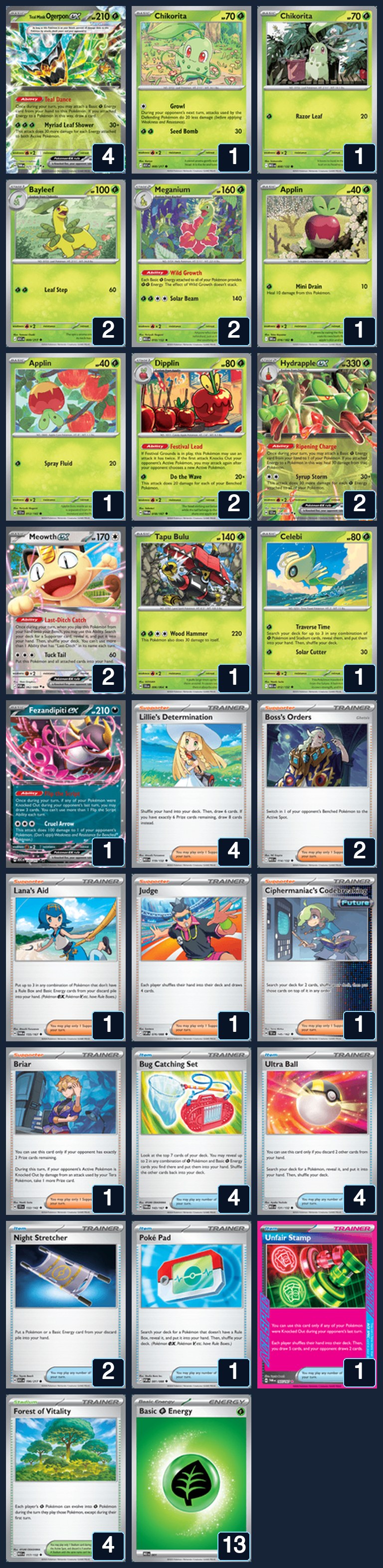Complete 60-card deck list for rank 15, Catdevine1234