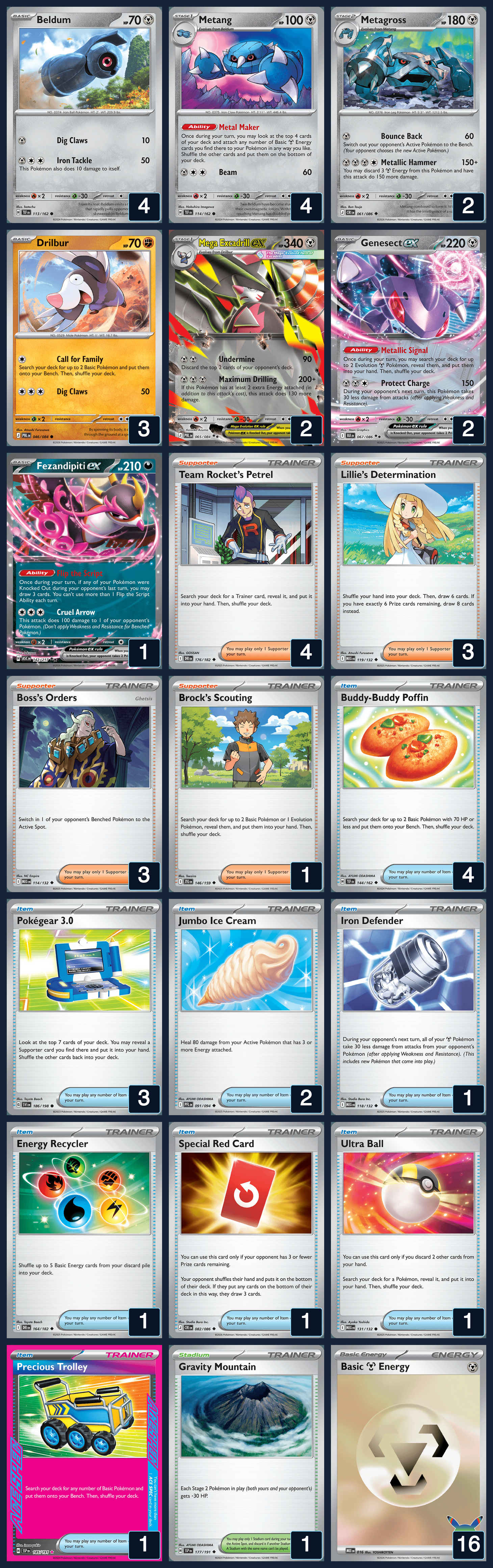 Complete 60-card deck list for rank 4, Sampei0595