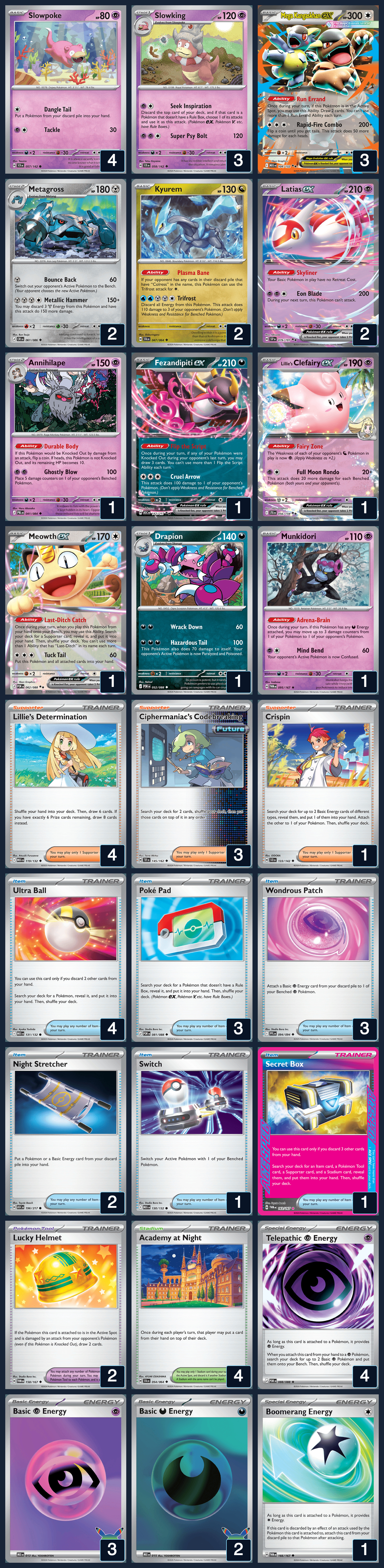 Complete 60-card deck list for rank 6, Fernando França
