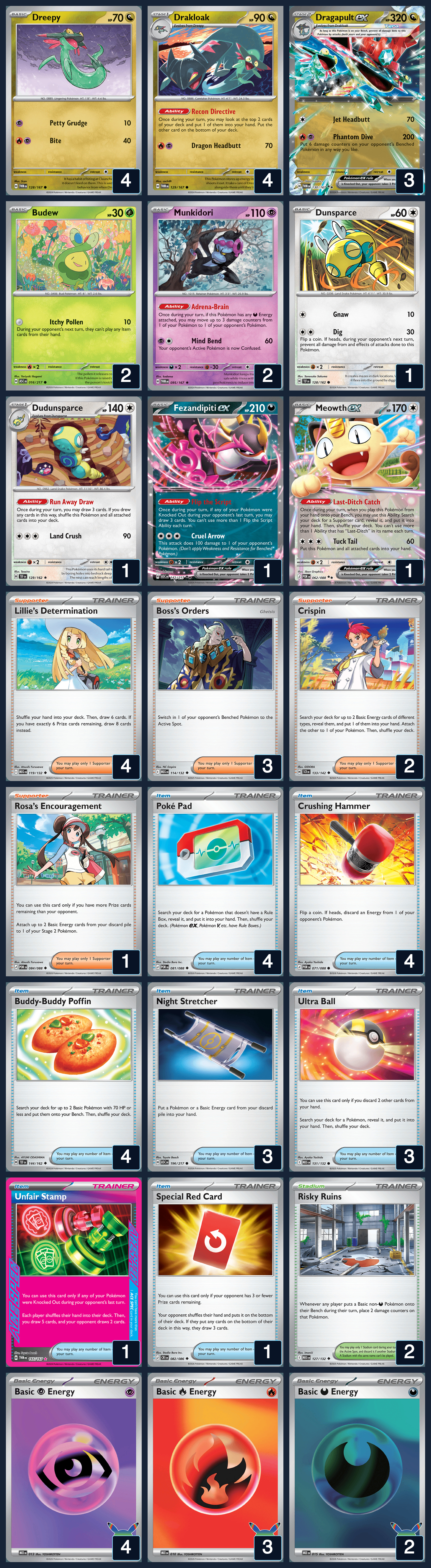 Complete 60-card deck list for rank 16, marioyobro