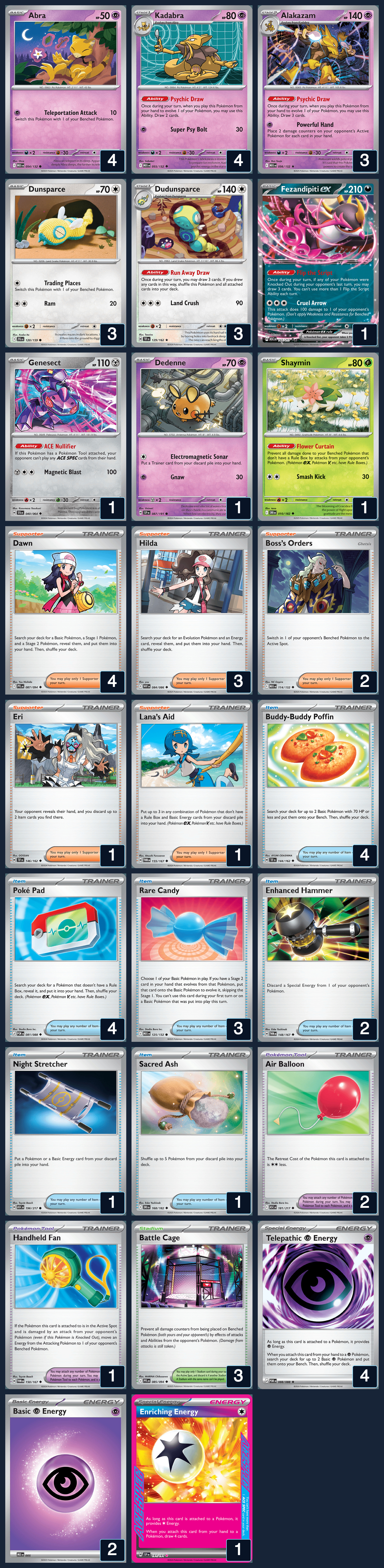 Complete 60-card deck list for rank 2, Orestis Bougias