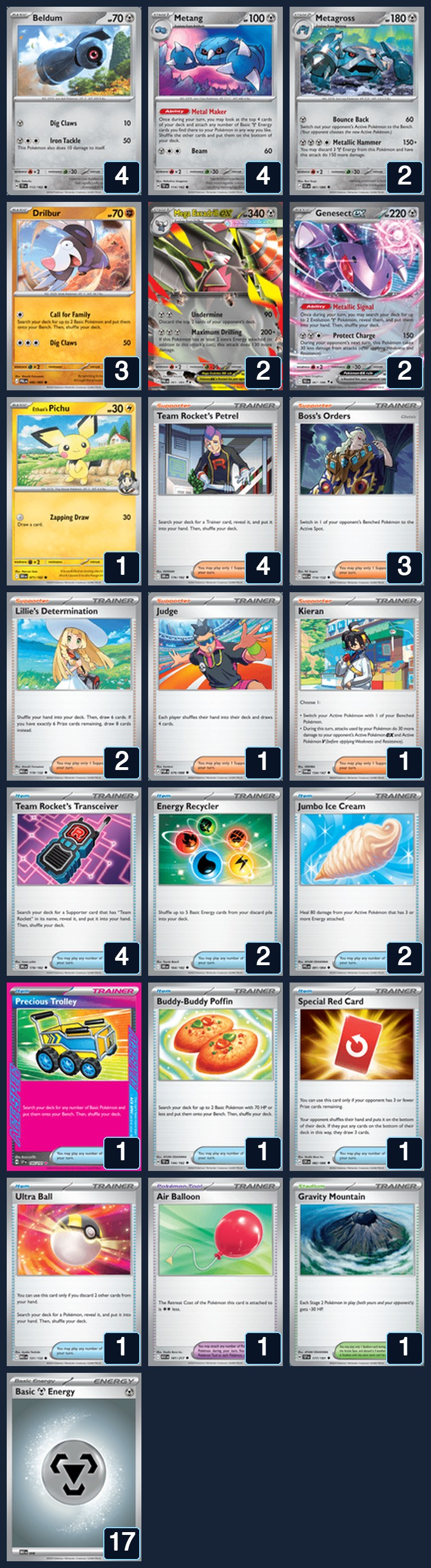 Complete 60-card deck list for rank 24, ShiberDubs