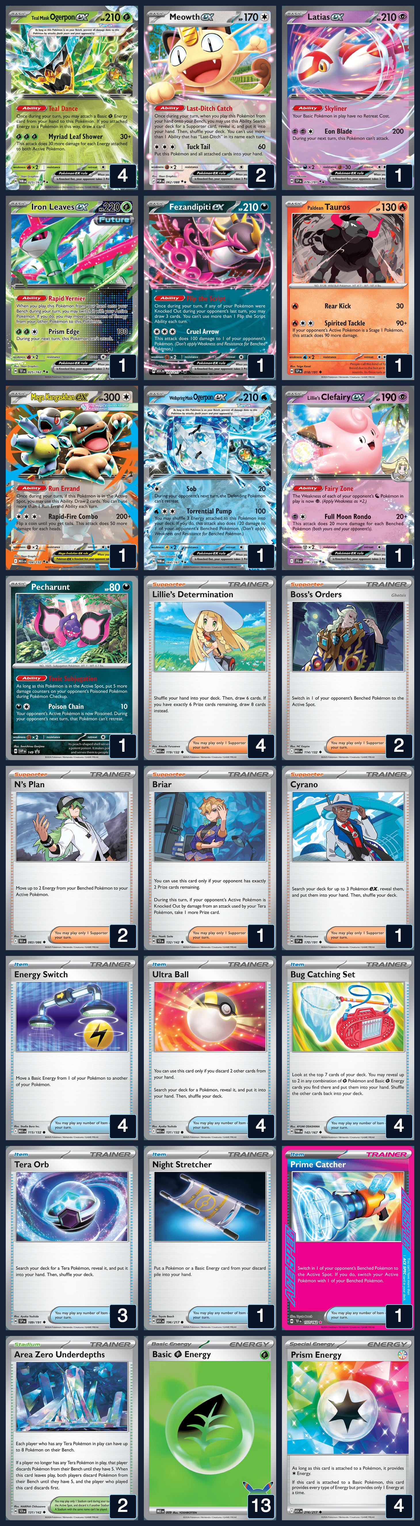 Complete 60-card deck list for rank 15, TooLongAtTheFair