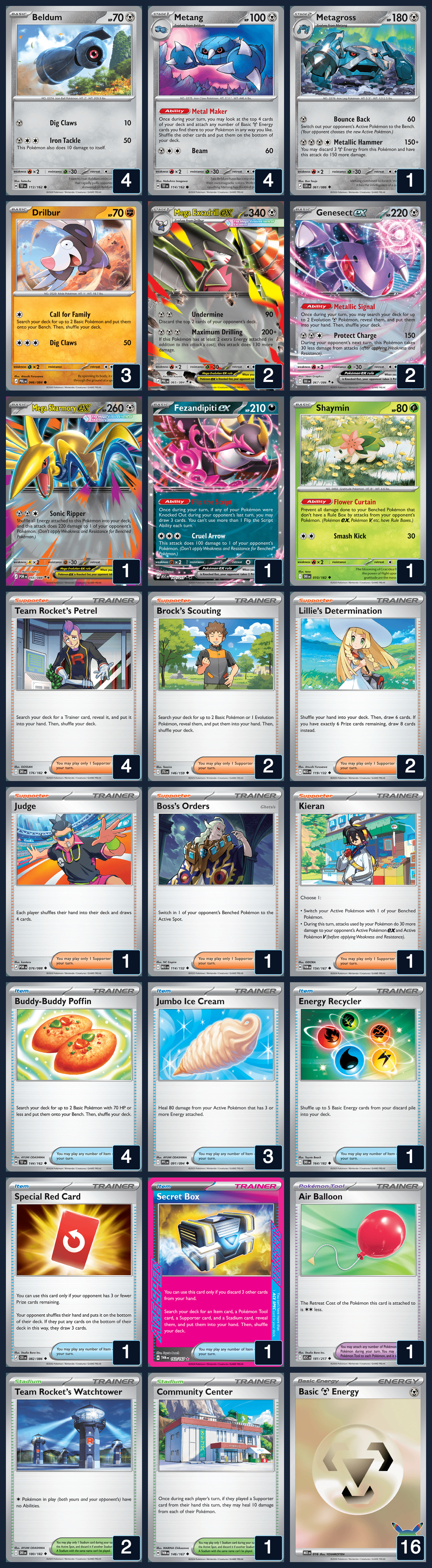 Complete 60-card deck list for rank 3, Bowdoc147