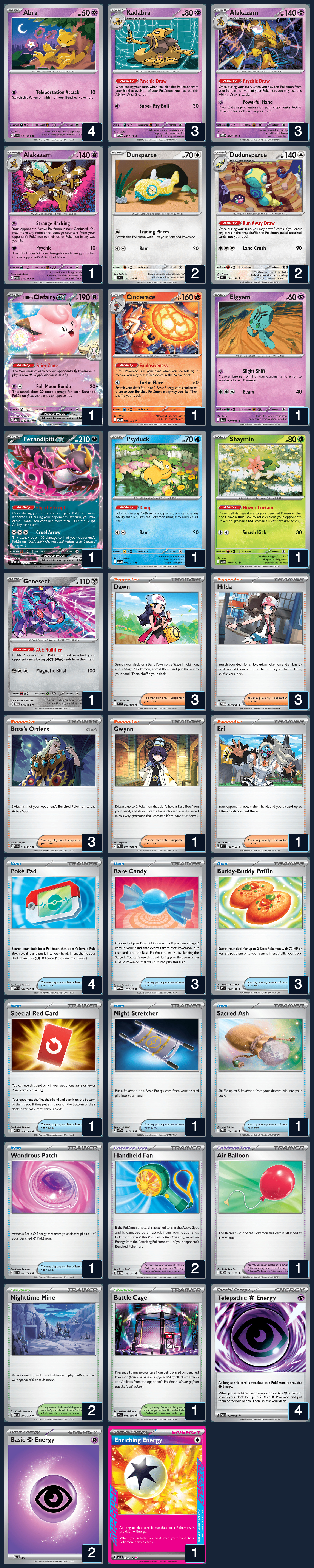 Complete 60-card deck list for rank 16, h4rdlife