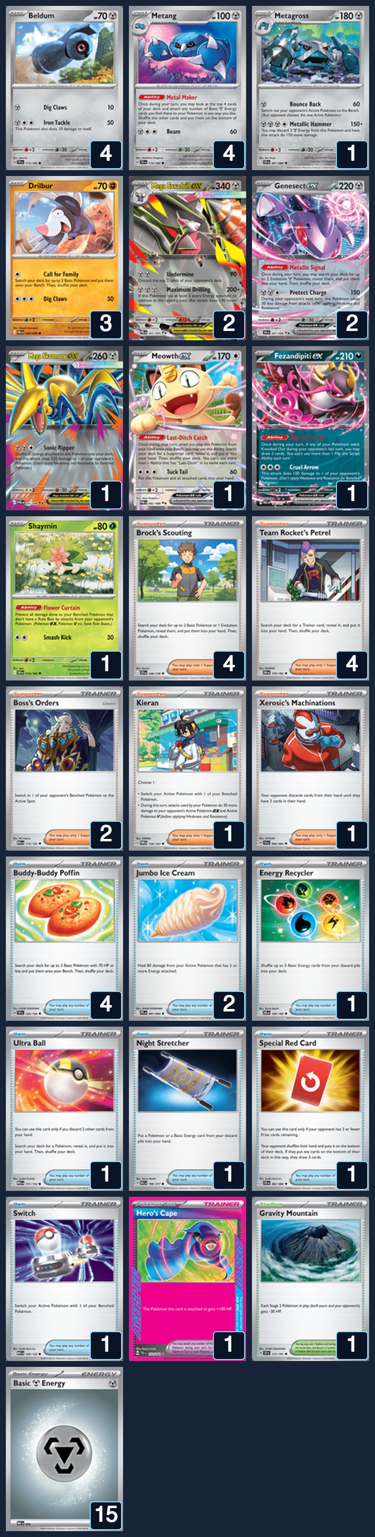 Complete 60-card deck list for rank 29, Babsky0821