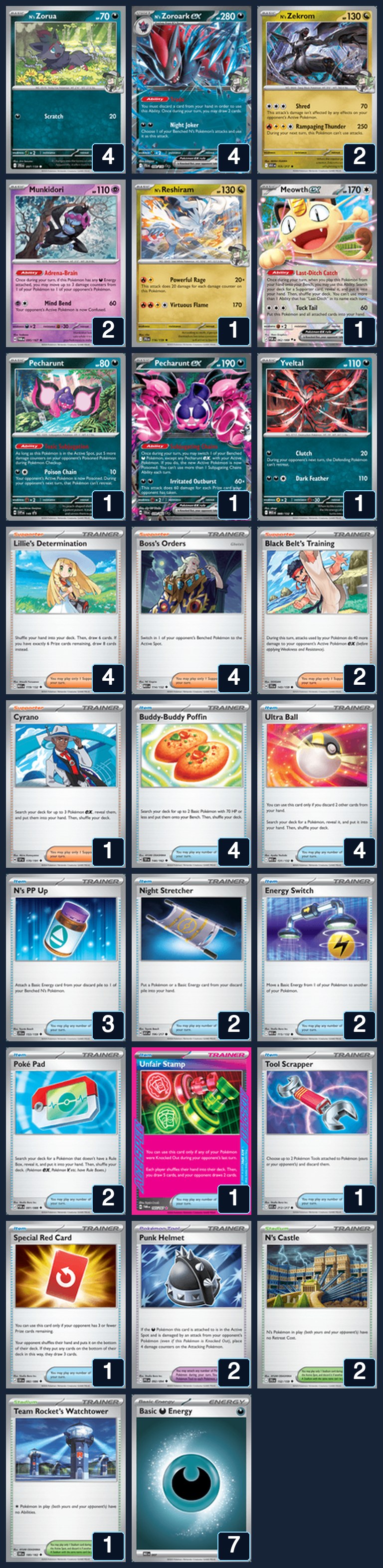 Complete 60-card deck list for rank 19, LuosBatson