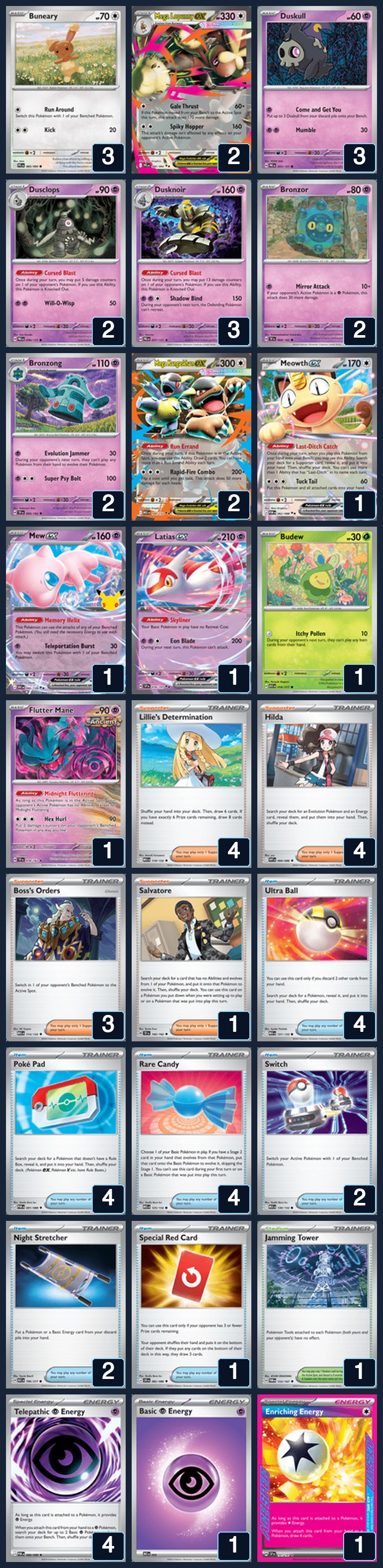 Complete 60-card deck list for rank 28, bozok88