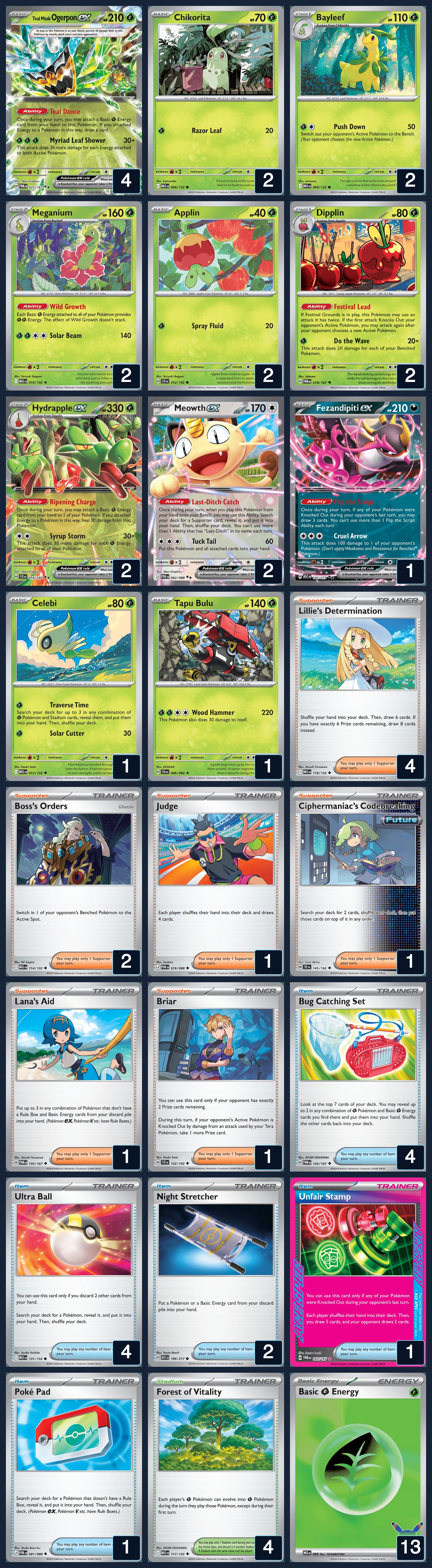 Complete 60-card deck list for rank 3, arney8888