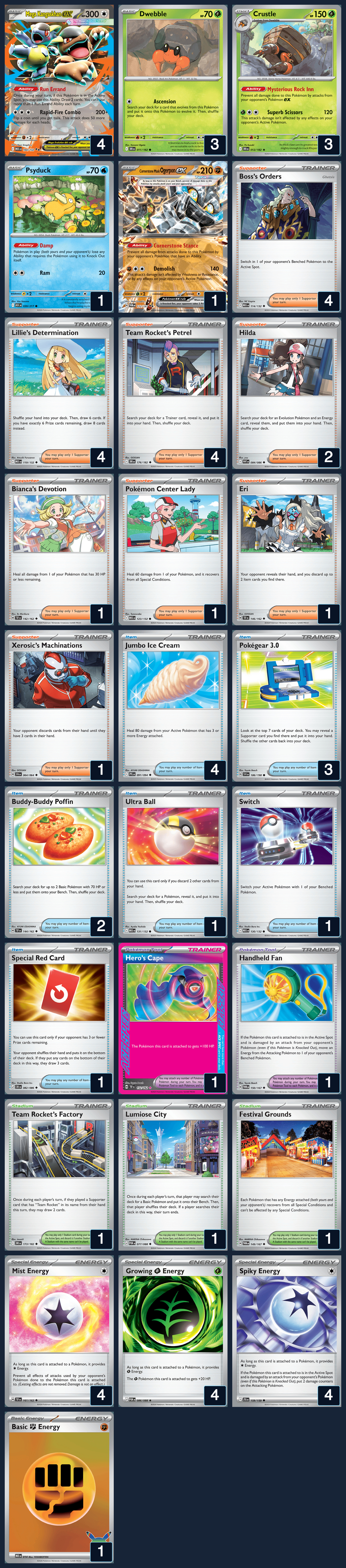 Complete 60-card deck list for rank 13, WolaGeorge