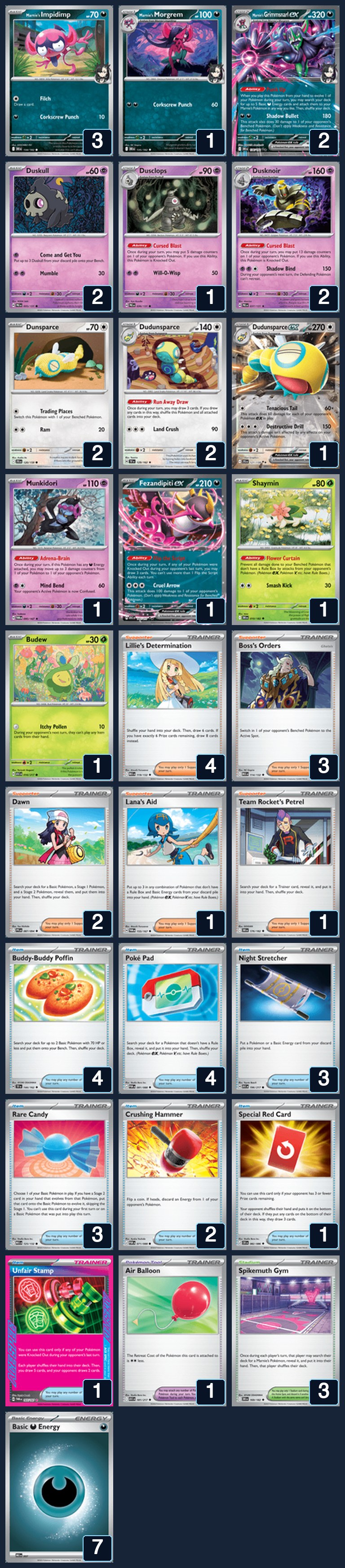 Complete 60-card deck list for rank 19, Shrewstrey32