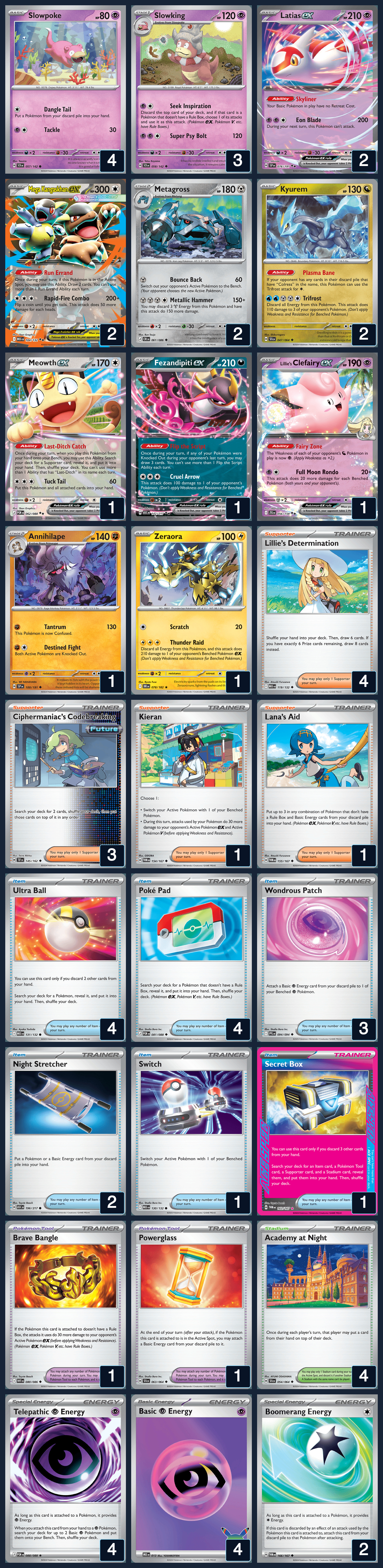 Complete 60-card deck list for rank 2, Janjaojp