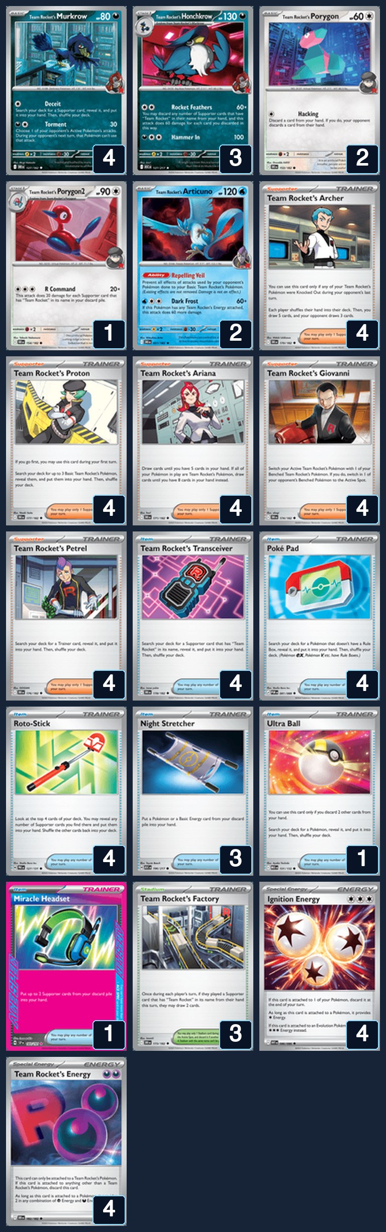 Complete 60-card deck list for rank 25, oOCarnageOo