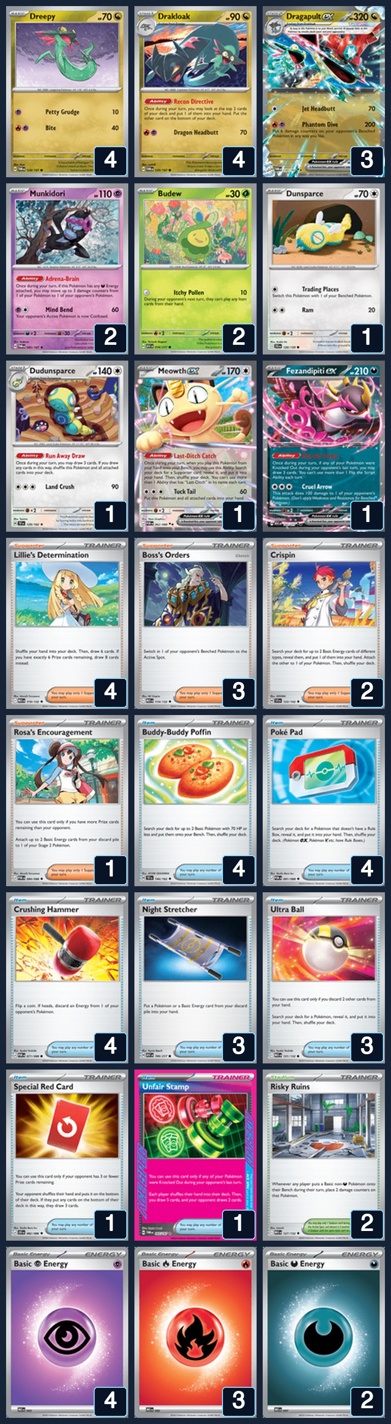 Complete 60-card deck list for rank 1, marioyobro