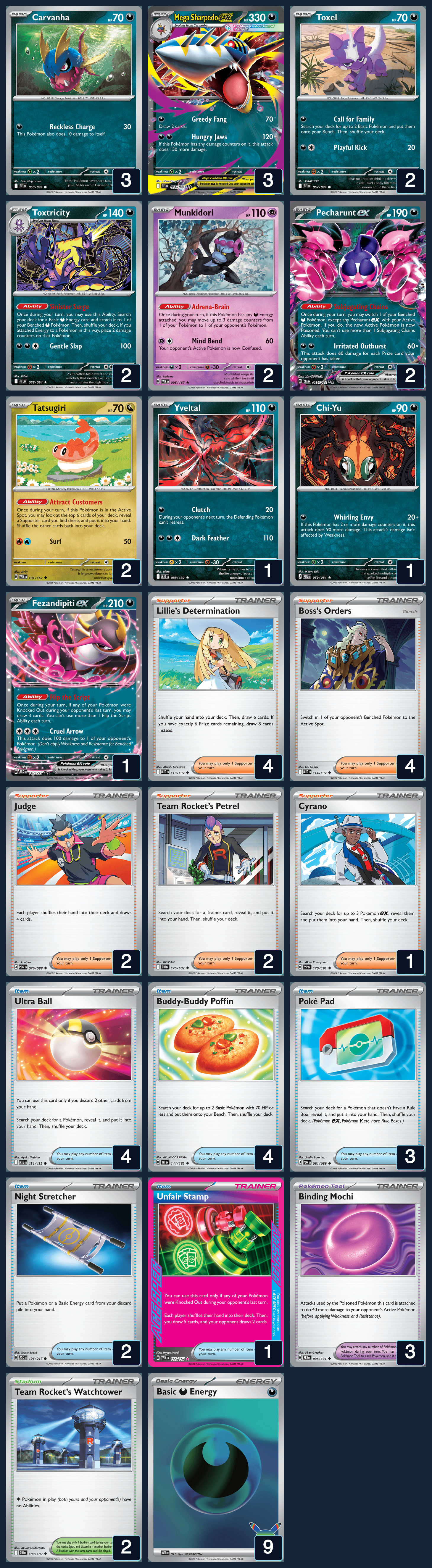 Complete 60-card deck list for rank 2, seamonkeyyyy
