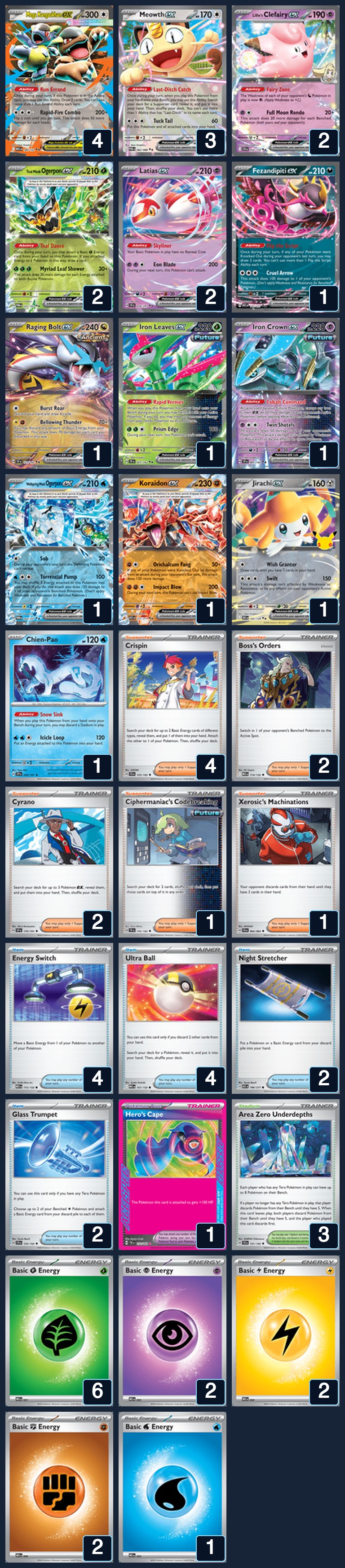 Complete 60-card deck list for rank 6, Refine | Alexander Leksan