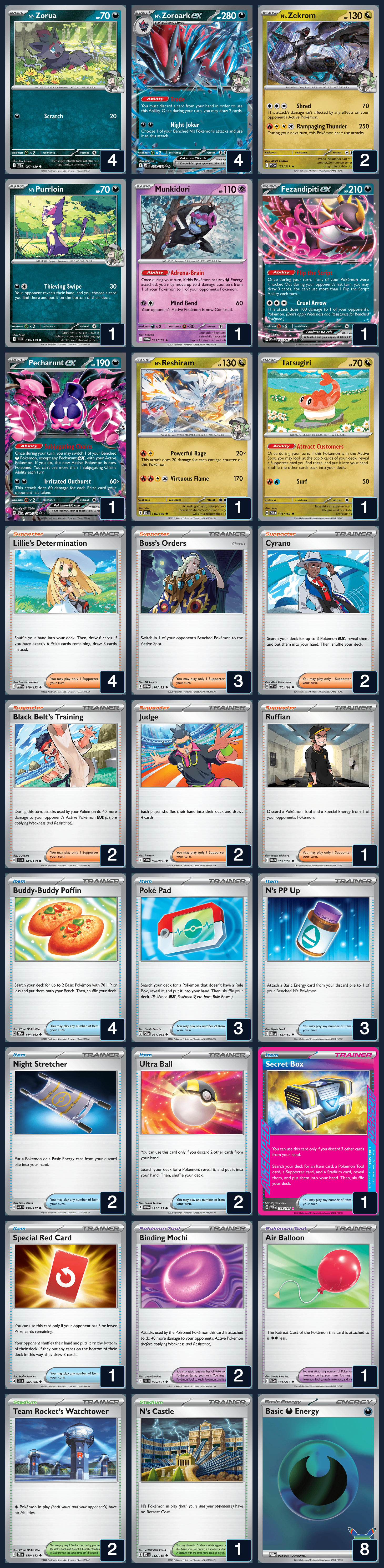 Complete 60-card deck list for rank 9, João Pires