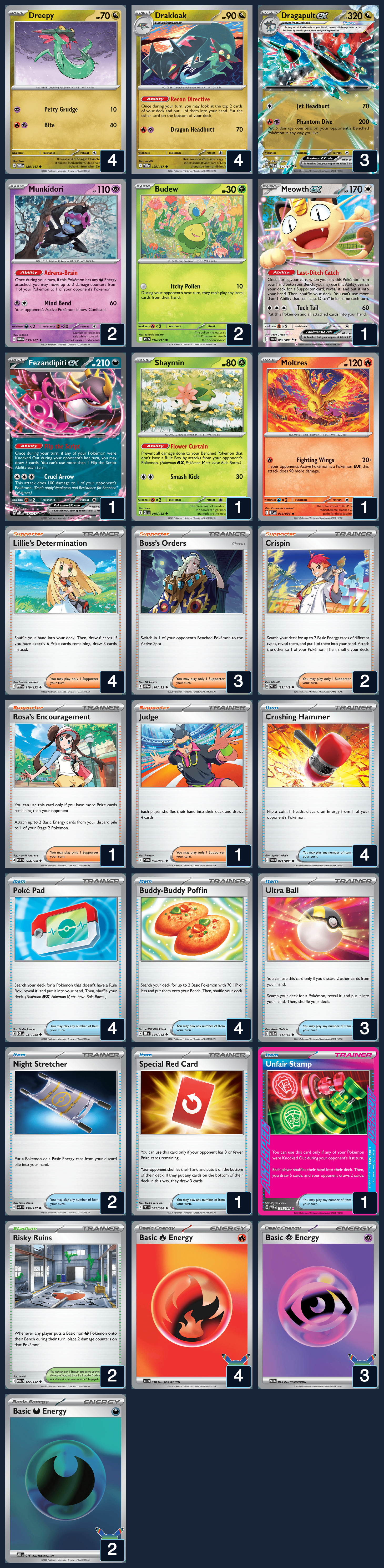 Complete 60-card deck list for rank 6, Rian Silva