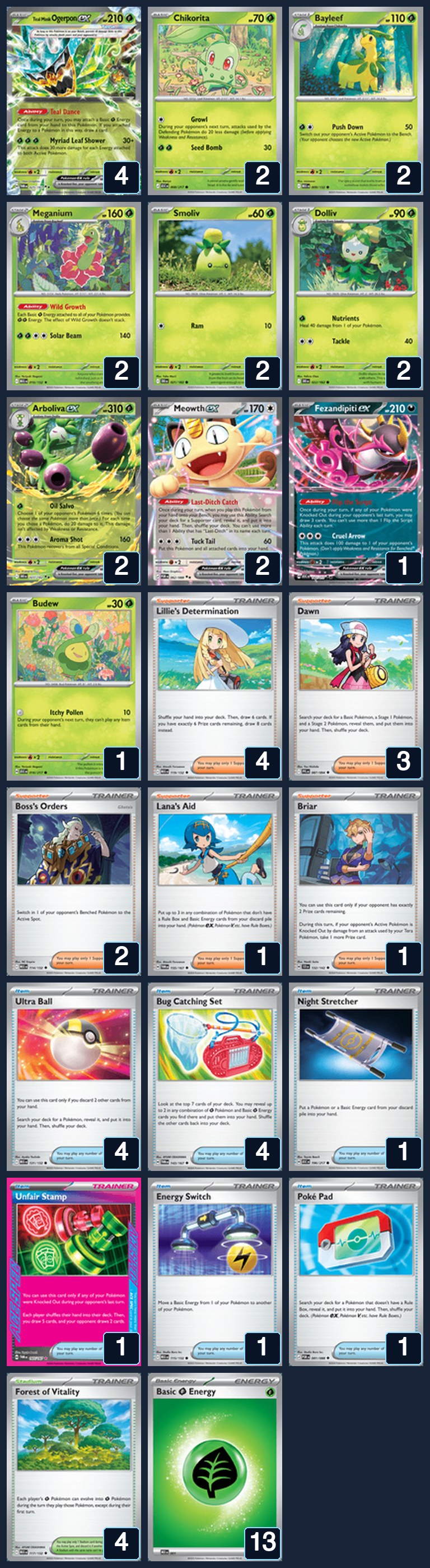 Complete 60-card deck list for rank 1, LanceM