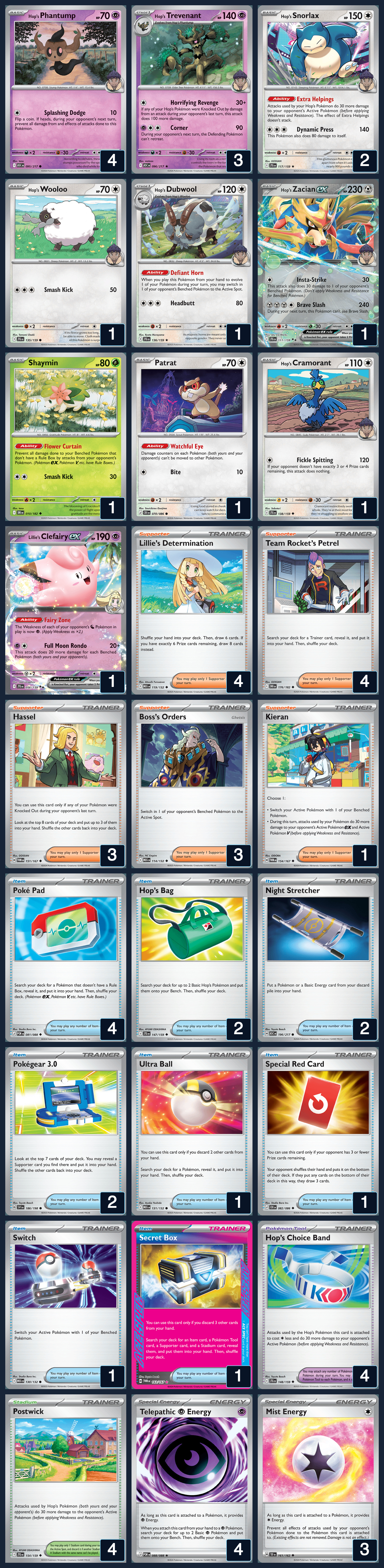 Complete 60-card deck list for rank 1, Superspezz05