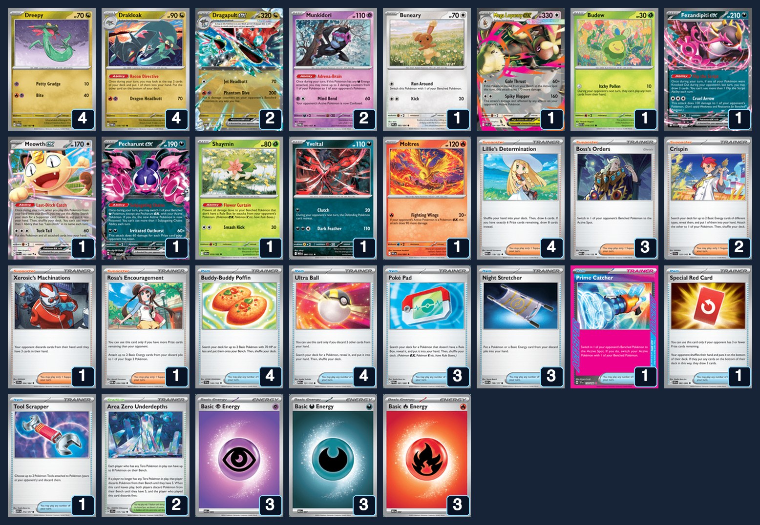 Complete 60-card deck list for rank 23, DIOGO S