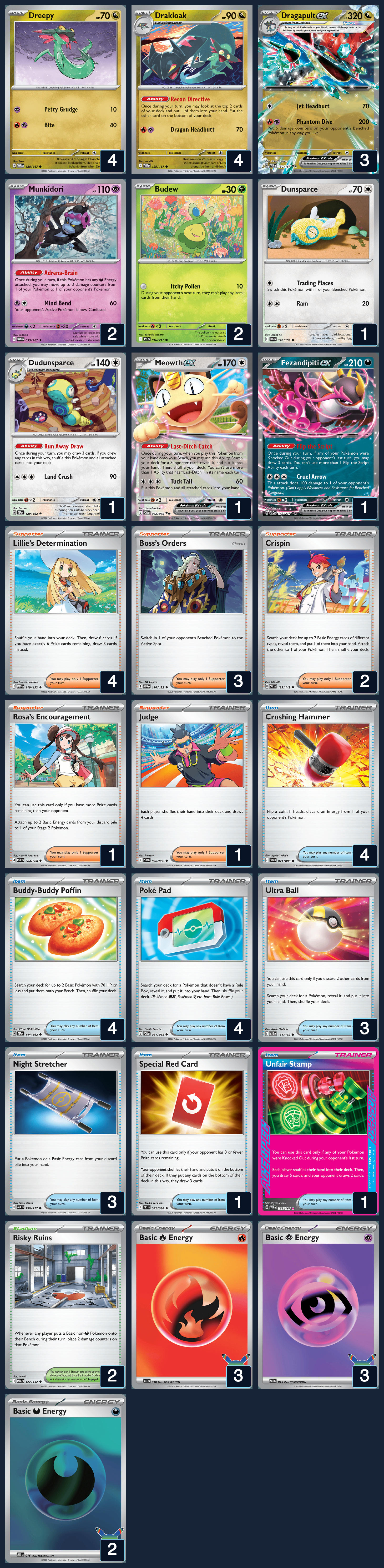 Complete 60-card deck list for rank 1, socialcrooks