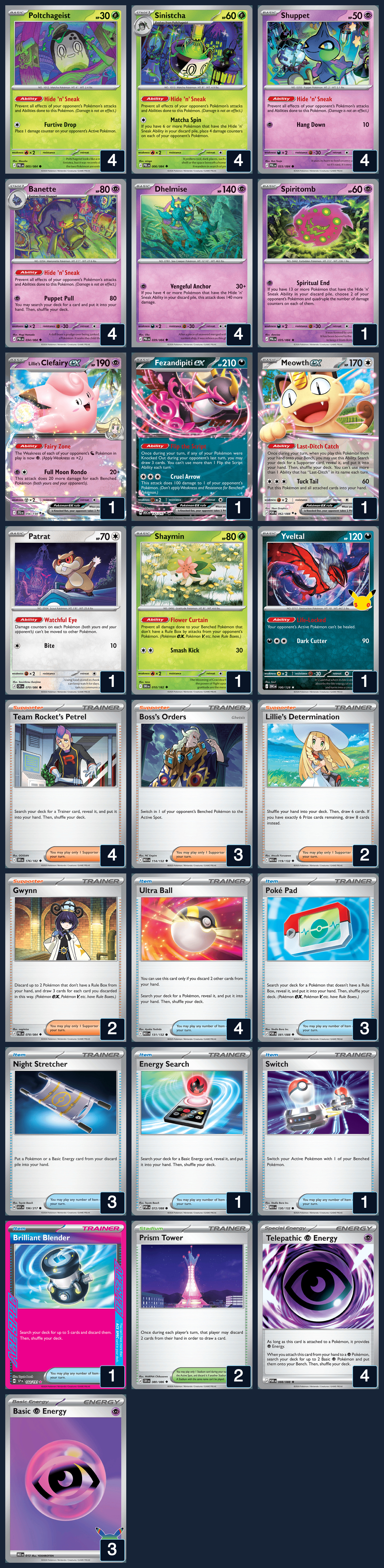 Complete 60-card deck list for rank 9, tw0as