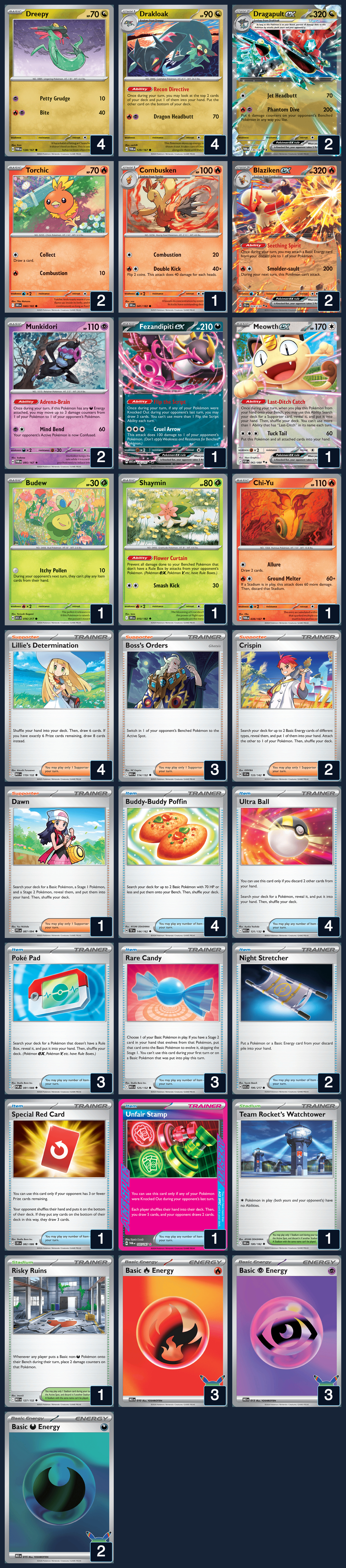 Complete 60-card deck list for rank 7, Kashvinder Singh Mann
