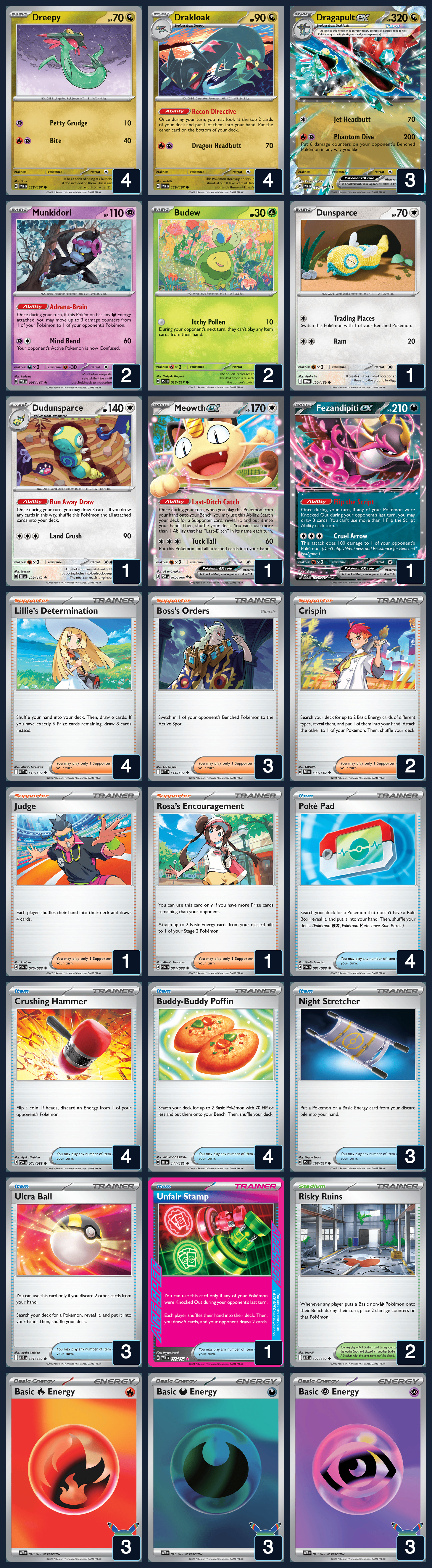 Complete 60-card deck list for rank 8, Pedro Lucas Nascimento
